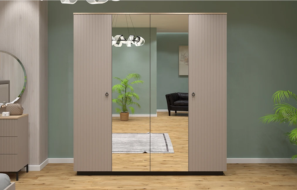 Domenika 4 Door Wardrobe-1