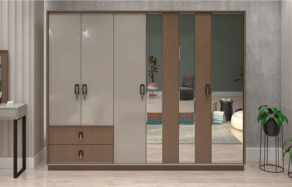 Гардероб 6 дверей İnci-1