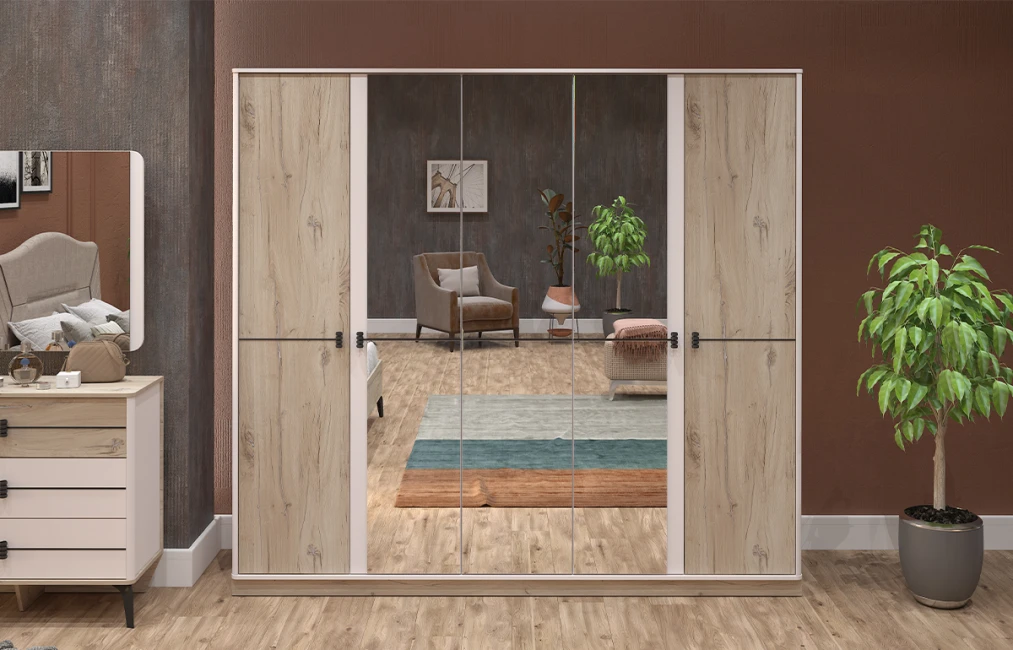 Afina Yataq Dəsti (5 Qapılı Dolab ilə)-2