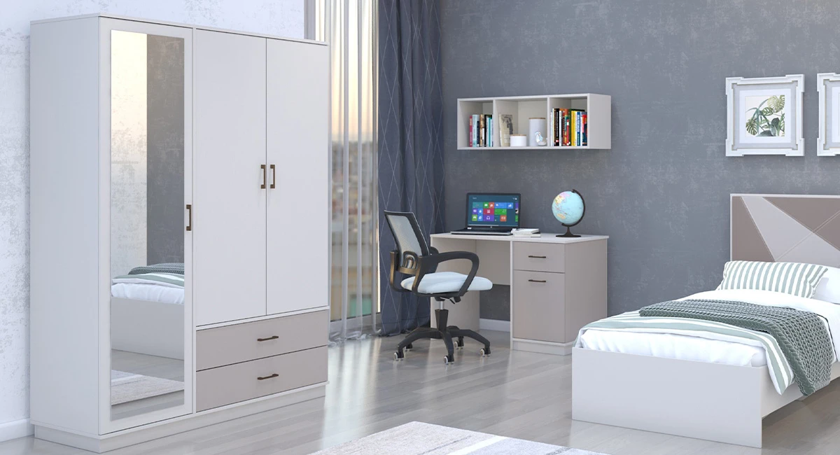 Vega 3 Qapılı Dolab (Kaşemir)-1