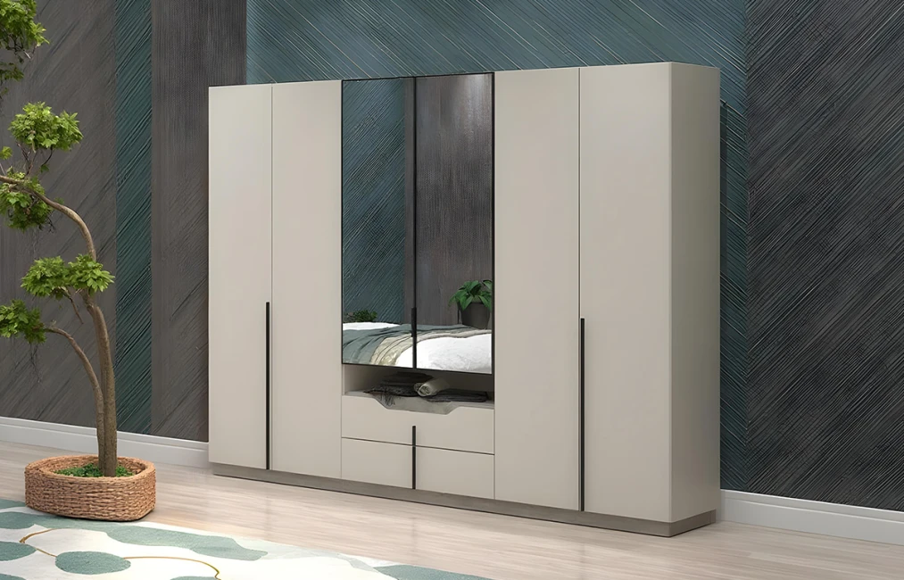 Bosfor 6 Door Wardrobe-1