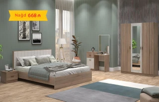 Komo Bedroom Set (w/3 door wardrobe)