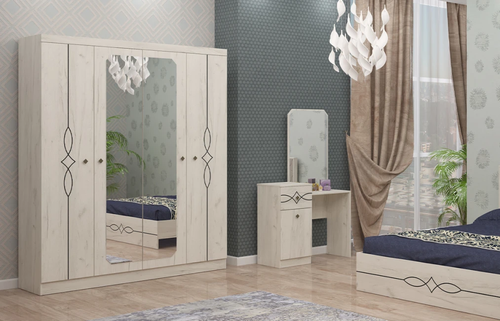 Fırat 4 Qapılı Dolab (Ağ)-1