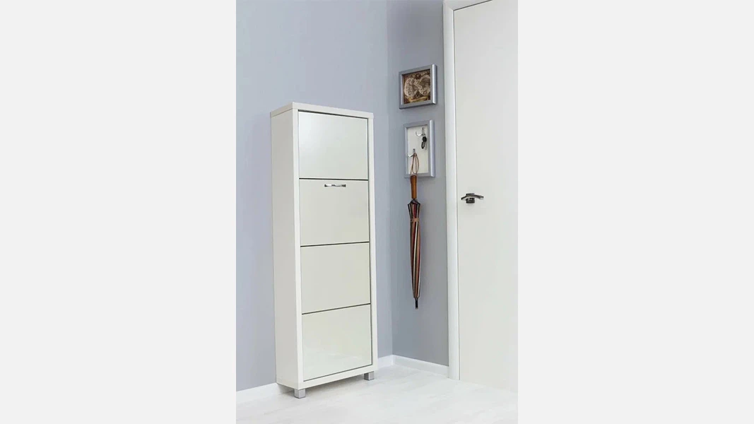 Lüks 4 (Ağ) Ayaqqabı Dolabı-1